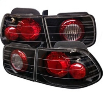 Picture of Spyder Honda Civic 96-00 2Dr Euro Style Tail Lights Black ALT-YD-HC96-2D-BK