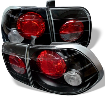Picture of Spyder Honda Civic 96-98 4Dr Euro Style Tail Lights Black ALT-YD-HC96-4D-BK