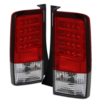 Picture of Spyder Scion XB 03-07 Version 2 LED Tail Lights Red Clear ALT-YD-TSXB03-LED-V2-RC