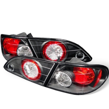 Picture of Spyder Toyota Corolla 98-02 Euro Style Tail Lights Black ALT-YD-TC98-BK
