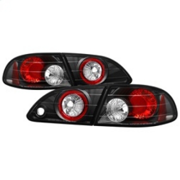 Picture of Spyder Toyota Corolla 98-02 Euro Style Tail Lights Black ALT-YD-TC98-BK