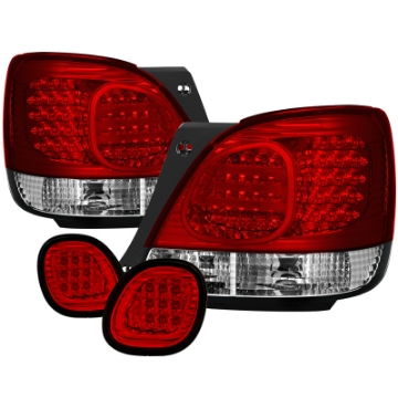 Picture of Spyder Lexus GS 300-400 98-05 LED Tail Lights Red Clear ALT-YD-LGS98-LED-RC