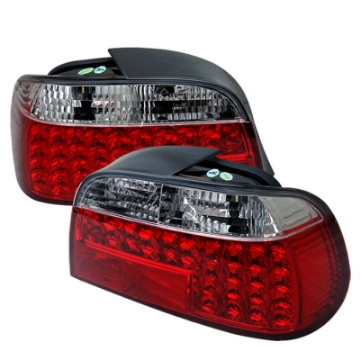 Picture of Spyder BMW E38 7-Series 95-01 LED Tail Lights Red Clear ALT-YD-BE3895-LED-RC