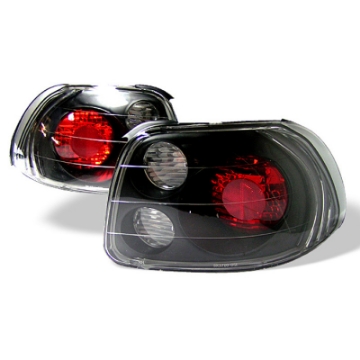 Picture of Spyder Honda Del Sol 93-97 Euro Style Tail Lights Black ALT-YD-HDS93-BK