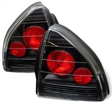 Picture of Spyder Honda Prelude 92-96 Euro Style Tail Lights Black ALT-YD-HP92-BK