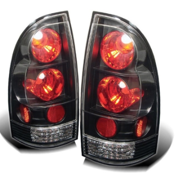 Picture of Spyder Toyota Tacoma 05-15 Euro Style Tail Lights Black ALT-YD-TT05-BK