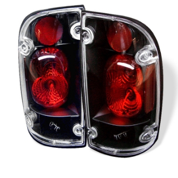 Picture of Spyder Toyota Tacoma 95-00 Euro Style Tail Lights Black ALT-YD-TT95-BK