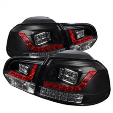 Picture of Spyder Volkswagen Golf-GTI 10-13 LED Tail Lights Black ALT-YD-VG10-LED-BK