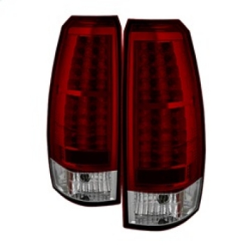Picture of Spyder Chevy Avalanche 07-13 LED Tail Lights Red Clear ALT-YD-CAV07-LED-RC
