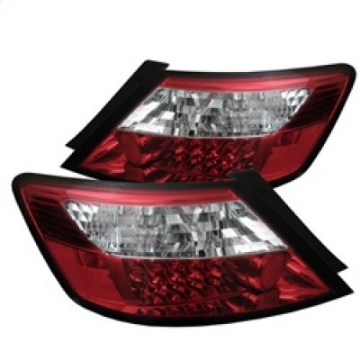 Picture of Spyder Honda Civic 06-08 2Dr LED Tail Lights Red Clear ALT-YD-HC06-2D-LED-RC