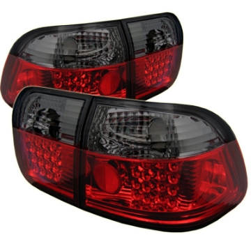 Picture of Spyder Honda Civic 96-98 4Dr LED Tail Lights Red Smoke ALT-YD-HC96-4D-LED-RS