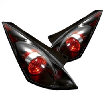 Picture of Spyder Nissan 350Z 03-05 Euro Style Tail Lights Black ALT-YD-N350Z02-BK