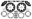 Picture of Wilwood 17-21 Can-Am X3RS Black 6-Piston Front Kit 11-25in - Drilled Rotors