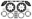 Picture of Wilwood 17-21 Can-Am X3RS Black 6-Piston Rear Kit 11-25in - Drilled Rotors