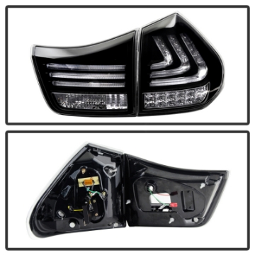 Picture of Spyder Lexus RX330-RX350 04-09 LED Tail Lights Black ALT-YD-LRX04-LED-BK
