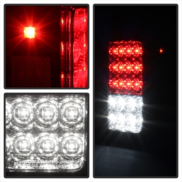 Picture of Spyder Jeep Wrangler 07-15 LED Tail Lights Red Clear ALT-YD-JWA07-LED-RC