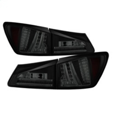 Picture of Spyder Lexus IS250 06-08 LED Tail Lights Black Smoke ALT-YD-LIS06-LED-BSM