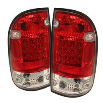 Picture of Spyder Toyota Tacoma 95-00 LED Tail Lights Red Clear ALT-YD-TT95-LED-RC