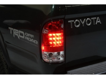 Picture of Spyder Toyota Tacoma 95-00 LED Tail Lights Red Clear ALT-YD-TT95-LED-RC