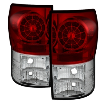 Picture of Spyder Toyota Tundra 07-13 LED Tail lights Red Clear ALT-YD-TTU07-LED-RC