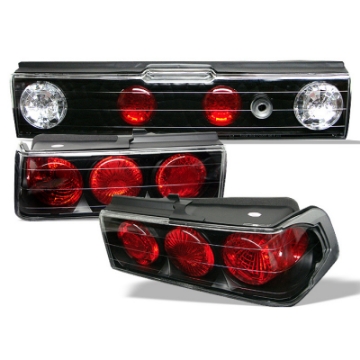 Picture of Spyder Honda CRX 88-91 Euro Style Tail Lights Black ALT-YD-HCRX88-BK