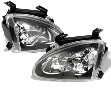 Picture of Spyder Honda Del Sol 93-97 Crystal Headlights Black HD-YD-HD93-BK