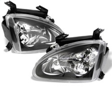 Picture of Spyder Honda Del Sol 93-97 Crystal Headlights Black HD-YD-HD93-BK