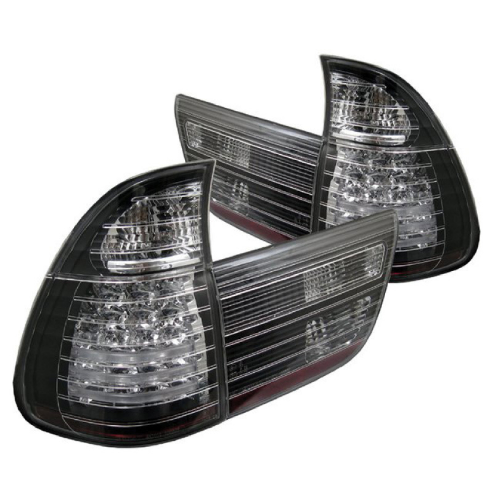 Picture of Spyder BMW E53 X5 00-06 4PCS LED Tail Lights Black ALT-YD-BE5300-LED-BK