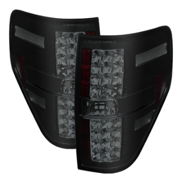 Picture of Spyder Ford F150 09-14 LED Tail Lights Black Smoke ALT-YD-FF15009-LED-BSM