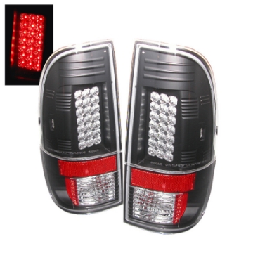 Picture of Spyder Ford Super Duty 08-15 LED Tail Lights Black ALT-YD-FS07-LED-BK