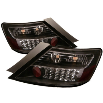 Picture of Spyder Honda Civic 06-08 2Dr LED Tail Lights Black ALT-YD-HC06-2D-LED-BK