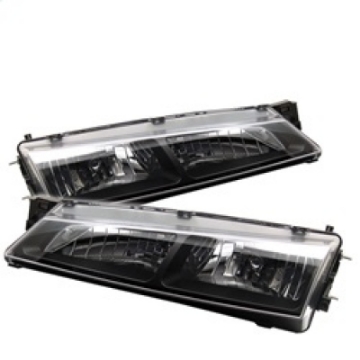 Picture of Spyder Nissan 240SX 97-98 Crystal Headlights Black HD-YD-N294-BK