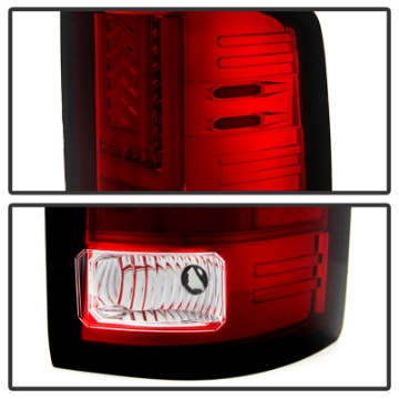 Picture of Spyder GMC Sierra 14-16 LED Tail Lights Red Clear ALT-YD-GS14-LBLED-RC