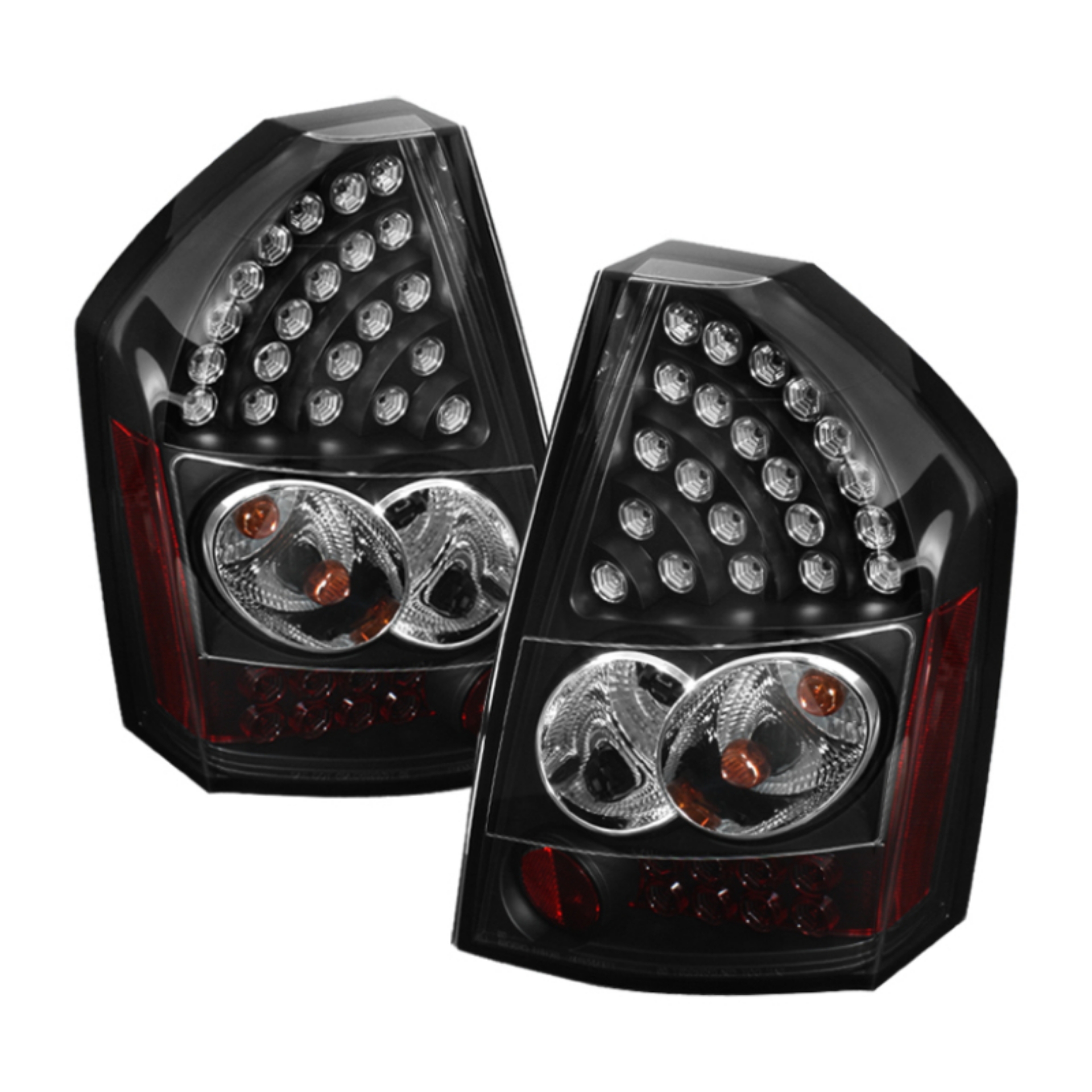 Picture of Spyder Chrysler 300C 08-10 LED Tail Lights Black ALT-YD-C308-LED-BK