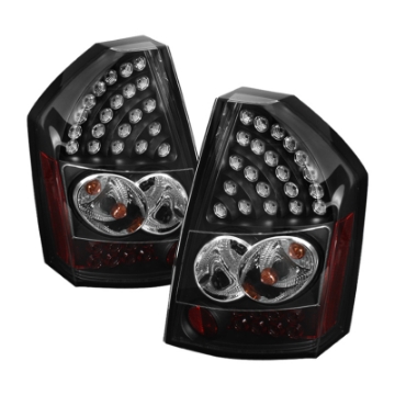 Picture of Spyder Chrysler 300C 08-10 LED Tail Lights Black ALT-YD-C308-LED-BK