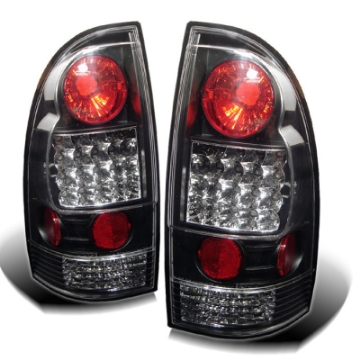 Picture of Spyder Toyota Tacoma 05-15 LED Tail Lights Black ALT-YD-TT05-LED-BK