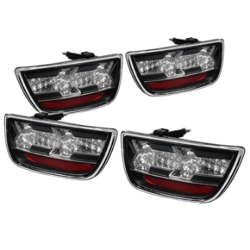 Picture of Spyder Chevy Camaro 10-13 LED Tail Lights Black ALT-YD-CCAM2010-LED-BK