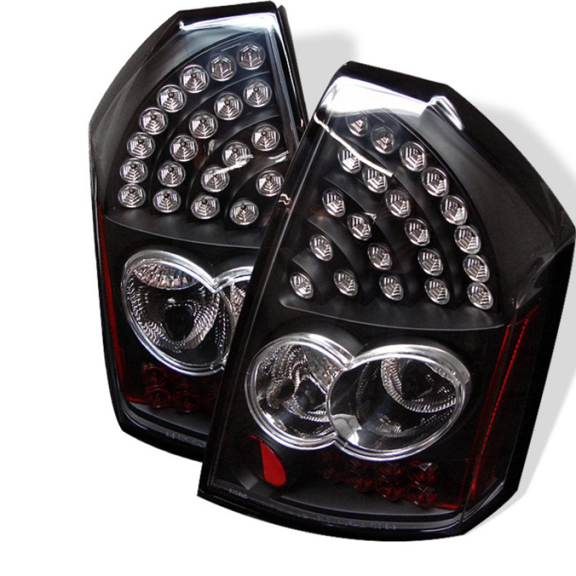 Picture of Spyder Chrysler 300 05-07 LED Tail Lights Black ALT-YD-CHR305-LED-BK