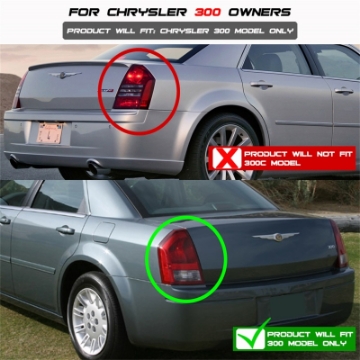 Picture of Spyder Chrysler 300 05-07 LED Tail Lights Smoke ALT-YD-CHR305-LED-SM