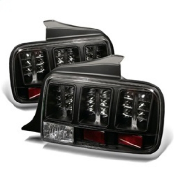 Picture of Spyder Ford Mustang 05-09 LED Tail Lights Black ALT-YD-FM05-LED-BK