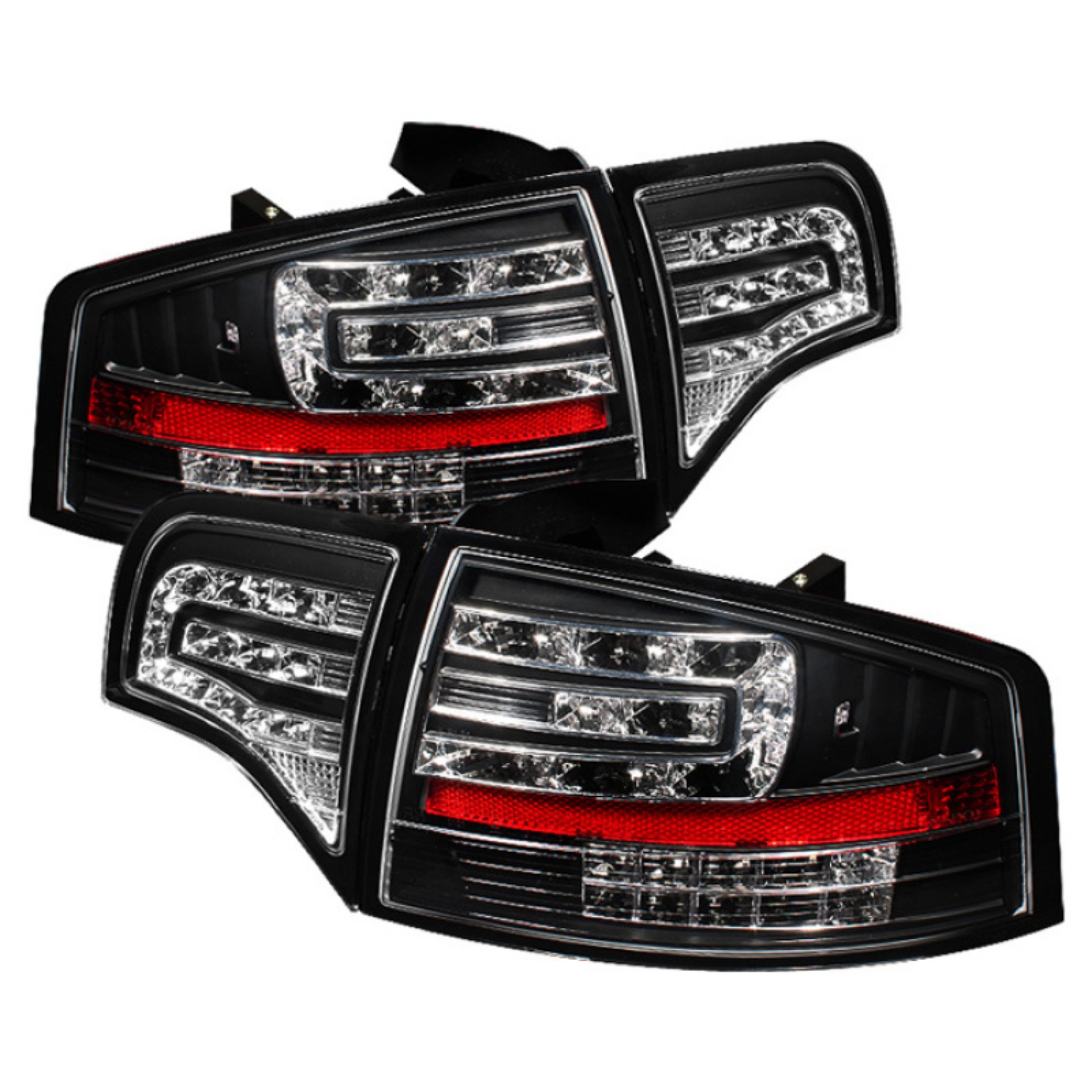 Picture of Spyder Audi A4 4Dr 06-08 LED Tail Lights Black ALT-YD-AA406-G2-LED-BK