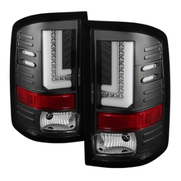 Picture of Spyder GMC Sierra 14-16 LED Tail Lights Black ALT-YD-GS14-LBLED-BK