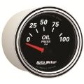 Picture of Autometer Designer Black II 52mm 100 PSI Oil Pressure Gauge