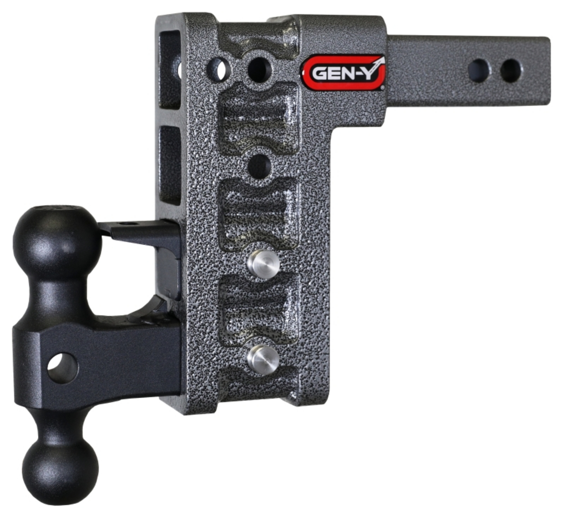 Picture of Gen-Y Mega Duty 2in Shank 7-5in Drop 2K TW 16K Hitch w-GH-051 Dual-Ball-GH-032 Pintle Lock
