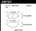 Picture of Hawk Audi 2013 A5 Quattro - 12-16 A6 Quattro-A7 Quattro-A8 Quattro HPS 5-0 Front Brake Pads