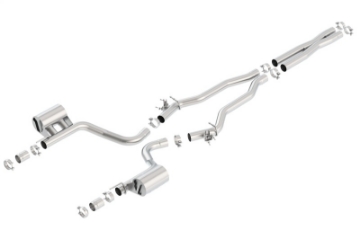 Picture of Borla 15-16 Dodge Charger Hellcat 6-2L V8 ATAK Catback Exhaust w- Valves No Tips Factory Valance