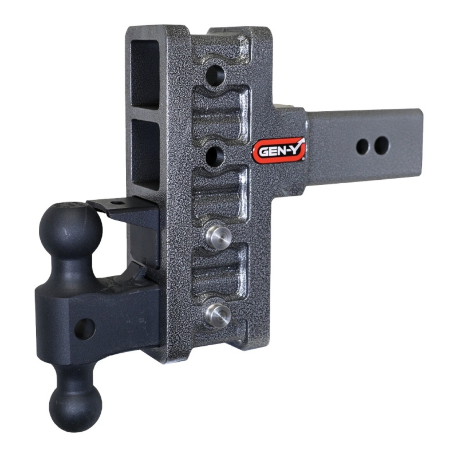 Picture of Gen-Y Mega Duty 3in Shank 6in Offset Drop 32K Hitch w-GH-0161 Dual-Ball-GH-0162 Pintle Lock
