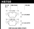 Picture of Hawk 13-14 BMW 528i - 528i xDrive PC Front Brake Pads