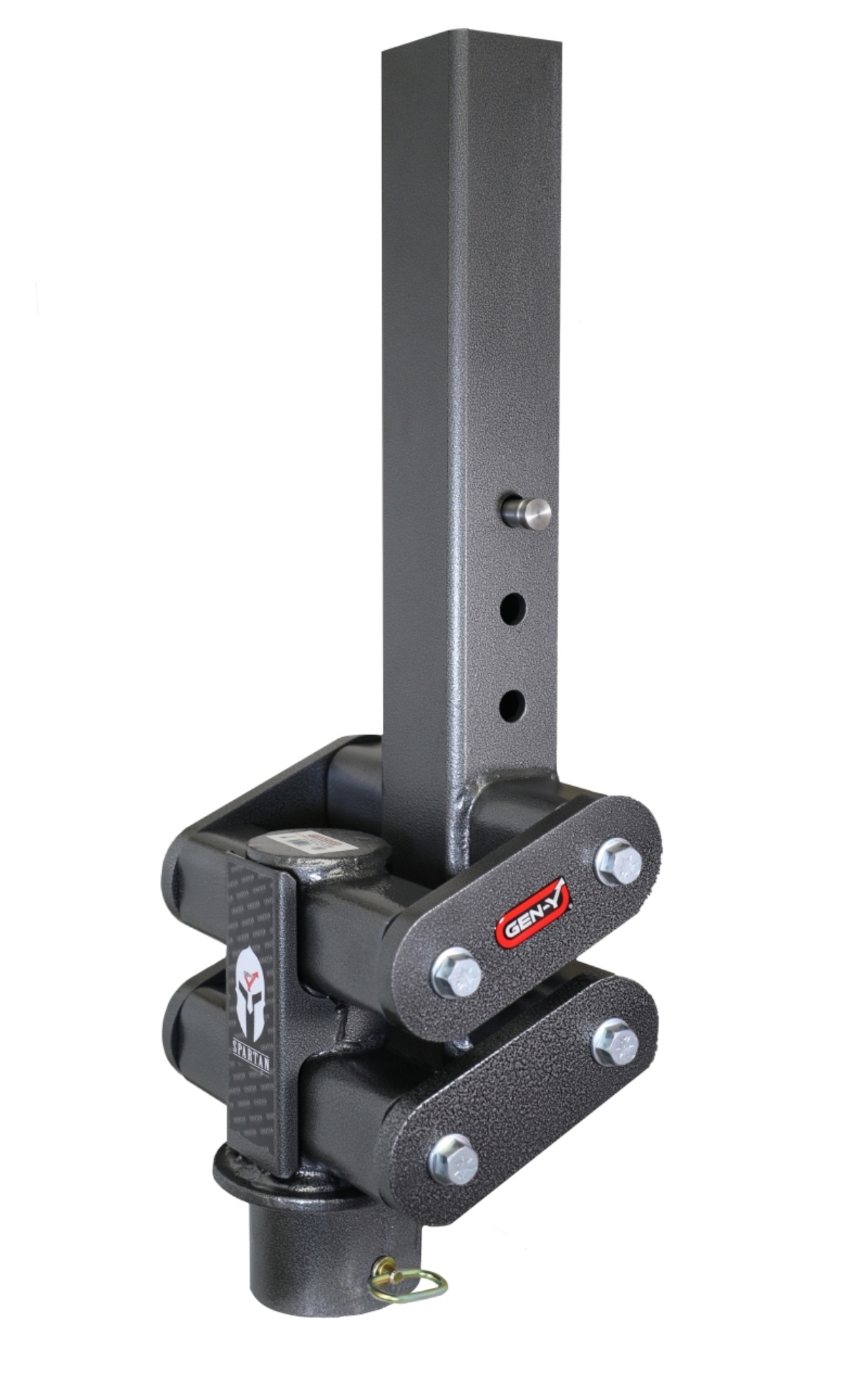 Picture of Gen-Y Spartan Torsion-Flex 5in Offset 4in SQ Tube Gooseneck 3in Coupler Standard Height