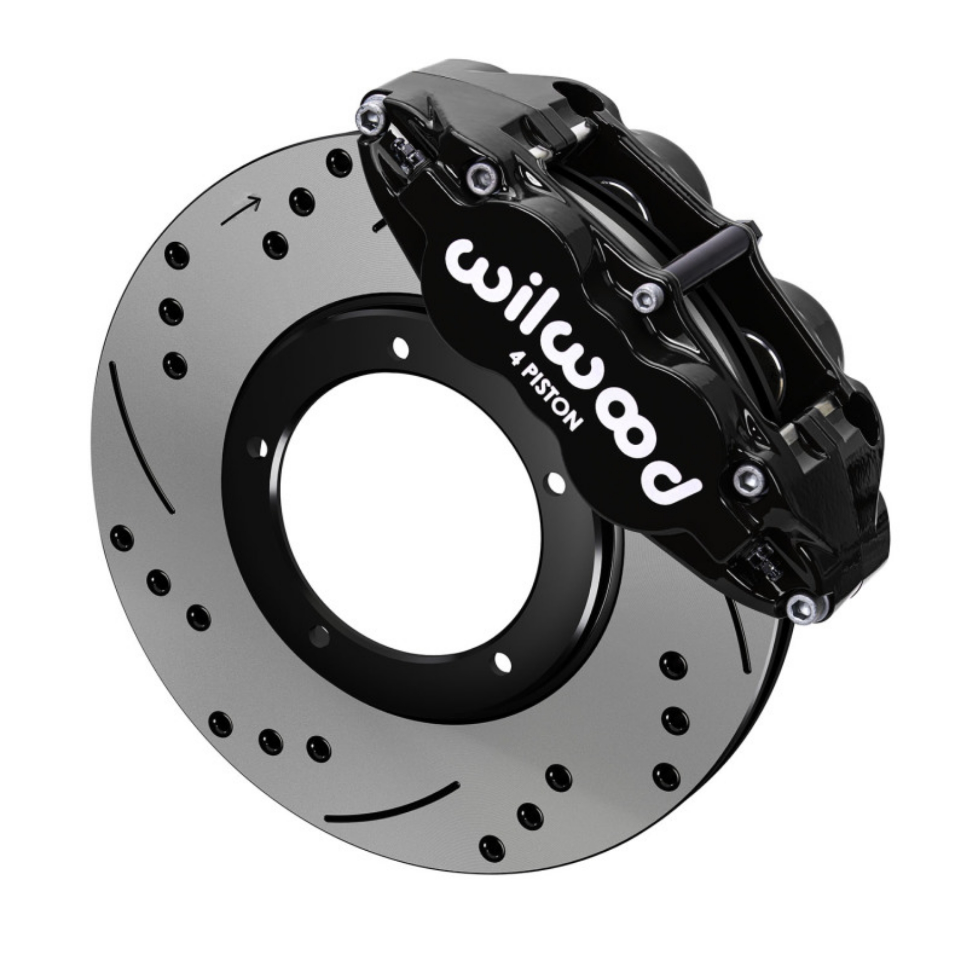 Picture of Wilwood 69-83 Porsche 911 Front Superlite Brake Kit 3-5in MT Drilled & Slotted - Black